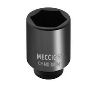 Meccion Bussola a percussione da 1/2" 38 mm, 6 punti Cr-Mo Deep Impact Socket, lunghezza 78 mm