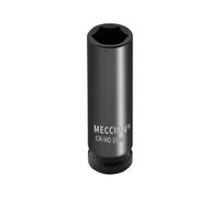 Meccion Bussola a percussione da 1/2 pollice metrica, 6 punti Cr-Mo Deep Impact Socket, lunghezza 78 mm