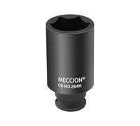 Meccion Chiave a Bussola ad Impatto 24mm con Attacco da 3/8", Cr-Mo Profonda Bussola Esagonale, Lunghezza 63 mm