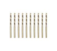Meccion HSS-Co Punta per Metallo Professional 10pcs 2.5mm Punte Elicoidali per Forare Acciaio Inox e Metallo, Norma DIN 338