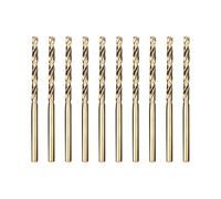 Meccion HSS-Co Punta per Metallo Professional 10pcs 3.0mm Punte Elicoidali per Forare Acciaio Inox e Metallo, Norma DIN 338