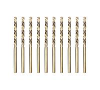 Meccion HSS-Co Punta per Metallo Professional 10pcs 3.2mm Punte Elicoidali per Forare Acciaio Inox e Metallo, Norma DIN 338