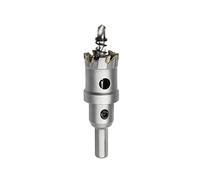 Meccion Seghe a Tazza in Carburo, Taglierina per Fori in Carburo TCT Heavy Duty per Lamiera di Acciaio Inossidabile, Metallo, Lega, Ferro, Legno (25.5mm)