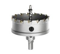 Meccion Seghe a Tazza in Carburo, Taglierina per Fori in Carburo TCT Heavy Duty per Lamiera di Acciaio Inossidabile, Metallo, Lega, Ferro, Legno (85mm)