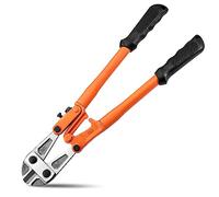 Meccion Tagliabulloni resistente da 35,6 cm per tagliare recinzioni, filo di acciaio, catena, aste metalliche, viti, serrature, rivetti e piccoli lucchetti, con manici antiscivolo in gomma antiscivolo