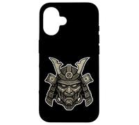 Mecha Samurai Casco Cyber Guerriero Custodia per iPhone 16