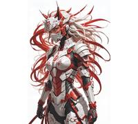 Mecha Shinobi Notebook: 120 Lined & Decorated Pages | Mecha Anime Inspired Journal | Tech Ninja Design Manga for Japan Culture Fans