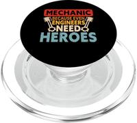 Mechanic Because Even Engineers Need Heroes PopSockets PopGrip per MagSafe
