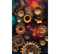 MECHANICAL DREAMS Notebooks, Size 6X9" 200 Lined Pages For Women, Students and Teens