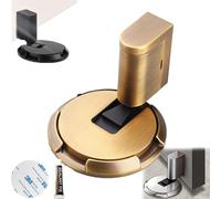 Mechanical Floor Door Stopper, Magnetic Door Stopper, Punch-Free Mechanical Silent Floor Door Stop, Adjustable No Drilling Magnetic Door Locks, Magnetic Door Catch (Yellow Bronze)