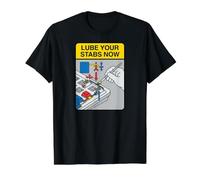 Mechanical Keyboard Builder Lube Your Stabs Now Maglietta con Stampa Grafica Economica, Uomo, Nero, M