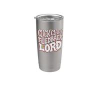 Mechanical Keyboard Click Clack Feedback Lord Bicchiere termico in acciaio inox doppia parete
