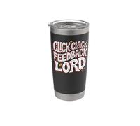 Mechanical Keyboard Click Clack Feedback Lord Bicchiere termico in acciaio inox doppia parete