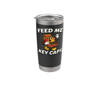 Mechanical Keyboard Feed Me Key Caps Retro Typist Bicchiere termico in acciaio inox doppia parete