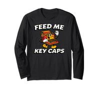 Mechanical Keyboard Feed Me Key Caps Retro Typist Maglia a Manica