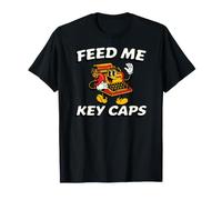 Mechanical Keyboard Feed Me Key Caps Retro Typist Maglietta