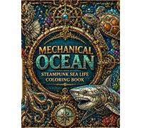 Mechanical Ocean: Steampunk Sea Life Coloring Book