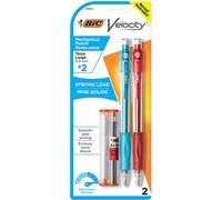 Mechanical Pencil,Rubber Grip,Refillable,.9mm,2/PK,Black, Sold as 1 Package