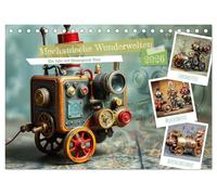 Mechanische Wunderwelten - Ein Jahr mit Steampunk Toys (Tischkalender 2026 DIN A5 quer), CALVENDO Monatskalender: Eine fantasievolle Welt aus Zahnrädern, Dampf und verspielter Retro-Technik.