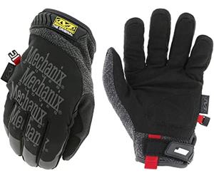 Mechanix ColdWork Original Guanti da lavoro invernali da uomo, Nero - M | Isolamento Thinsulate 3M (40g) e pesante pile, Softshell impermeabile; rinforzo Armortex sul pollice, touchscreen