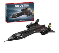 MechEdu 1775 pezzi SR71 Blackbird Tactical Aircraft Form Moc Block, ogni elemento realizzato con parti di alta qualità, ideale per dilettanti e collezionisti