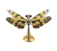 MechEdu 200 pezzi cappotto iridescente modello a libellula, kit di montaggio per insetti steampunk in metallo 3D con base di visualizzazione magnetica, un'opzione regalo per gli amanti del modello