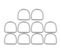 MechKit 10PCS Fibbie ad Anello a D Anelli semicircolari a Forma di D in Acciaio Inossidabile 316 per sartiame di Kayak Marino (30 * 27*CM)
