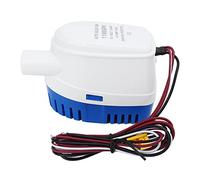 MechKit Automatic Submersible Boat Bilge Water Pump 12V with Built in Float Switch And Detachable Filter for Marine Boats Plastic 12.5x7.8cm (1100GPH)