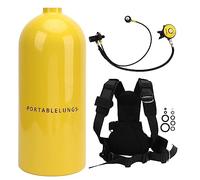 MechKit DIDEEP Bombola per Immersione 3L 30 50 Minuti Bombola di Ossigeno in Alluminio aeronautico per subacqueo Attrezzatura per Immersioni subacquee Snorkeling Nero (Gialla)