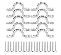 MechKit Fibbie per Maniglie per Barche in Acciaio Inossidabile per Kayak, Canoa, 10 Pezzi, Accessori per Kayak durevoli di Alta qualità per Una Facile Installazione e Un Trasporto (6MM)