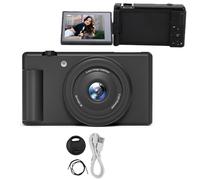 MechKit Fotocamera Digitale 5K con WiFi, 80MP HD Zoom 18X Messa a Fuoco Automatica 180 Gradi 2.8 Pollici Flip Screen Vlogging Telecamere, Giroscopio a 5 Assi Anti Shake Supporto Fino a (Nero)
