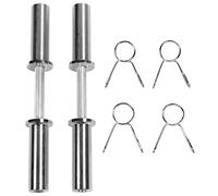 MechKit Manubri Manubri Barra per manubri per Dischi 2 Pollici con 4 collari a Molla per Palestra Domestica