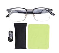 MechKit Occhiali Bluetooth Intelligenti Traduzione multilingue Wireless Cuffie Integrate Anti Luce Blu Design Elegante per Viaggi d'Affari Lavoro d'ufficio Materiale ABS PC