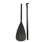 MechKit Pagaia Staccabile Remo allungabile Nero Stand Up Paddle Board per Surf Barca Kayak Lama addensata Manico ergonomico Lega di Alluminio 215 cm