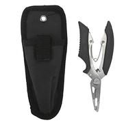 MechKit Pinza Pesca in Acciaio Inossidabile Multifunzione Tagliafilo per Esca Bocca Curva Dispositivo di Rimozione del Gancio per Gli Appassionati di Pesca all'Aperto Design (Nera)