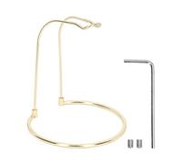 MechKit Portamulinello Spinning Telaio Superiore in Acciaio Inossidabile a Forma di U Base Rotonda Supporto per Attrezzi Pesca Staccabile Leggero per Riporre Mulinelli Spinning (Oro)