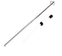 MechKit Puntatore per Asta di Rumore per Immersioni in Lega di Alluminio con Cordino per Paracadute per Comunicazione e Interazione Subacquea Attrezzatura Subacquea Leggera e (Argento (con Bracciale