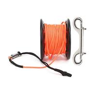 MechKit Rotella in plastica per Immersione Indicatore Boa Guida per Corda Bobina di Filo Alta densità Leggera Resistente per Immersioni subacquee Snorkeling Fotografia Subacquea (Nera)