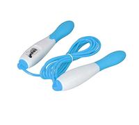 MechKit Skipping Rope Jump Rope Fitness Counting Adjustable PVC Cord Plastic Anti Winding Design for Adult Workout Student Sports Test ABS Handle 18cm 270cm (Blu)