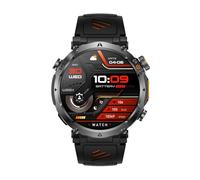 MechKit Smart Watch GPS con touch screen IPS HD 1,7 pollici Chiamate Bluetooth Oltre 100 modalità sportive Bussola Torcia LED 3ATM Resistente all'acqua per Uomo Donna (Nera)