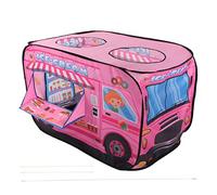 MechKit Tenda Gioco Pop-up Furgone dei Gelati Casetta Gioco per Bambini Interni ed Esterni Resistente Struttura in Acciaio Poliestere Ampio Spazio per i Giochi dei Bambini 28 x