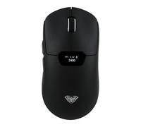 MechLands Aula SC390 - Mouse da gioco leggero con display, mouse wireless 2,4G/USB-C/BT con batteria da 400 mAh, regolabile 20.000 DPI e 1000 polling rate, sensore PAW3311, per Win/Mac (nero)