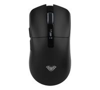MechLands Aula SC590 PRO - Mouse da gioco con display, 2,4 G/USB-C/BT | Mouse wireless con batteria da 500 mAh, regolabile 20.000 DPI e 1000 polling rate, sensore PAW3311, per Win/Mac/Gaming (nero)