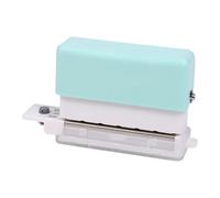 MECHURA Perforatrice Carta Perforatrice a 6 Fori A4 A5 B5 for Fogli mobili, Strumento Portatile, Mini, Carina, multiforo, Manuale, cancelleria for Studenti(Green)