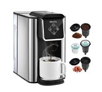 Mecity Coffee Maker 3 in 1 Single Serve Coffee Machine, Compatible with K cup Capsules, Instant Coffee Pot, Tea Maker, 6,8,10 Oz Cup, Removable 50 Oz Water Reservoir, 120 V 1150 W