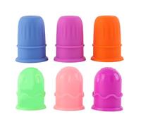 Mecmbj Set Coppettazione Viso Silicone, 6 Pcs Coppetta Anticellulite, Coppette Massaggio Cupping Anti Cellulite, per Massaggio Viso, Collo e Schiena