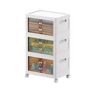 MECOLOR Contenitori Pieghevoli per Armadio con Coperchi - 44,3L Contenitori Organizzatori per Bagno e Cucina, Organizzazione Camera da Letto (confezione da 3) MECOLOR Contenitori Pieghevoli per