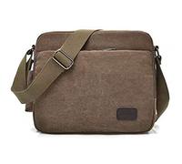 MeCool Borse a Tracolla di tela Borsello Uomo Vintage Viaggio Spalla Sacchetto per Università l'ufficio Scuola Sport Outdoor il tempo libero Sportive Borsa