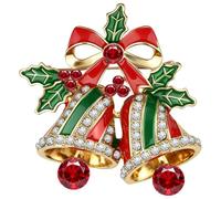 Mecool campane di Natale, spille di Natale, aghi per la decorazione di Natale per le donne