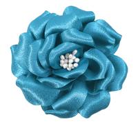 Mecool Fermaglio per capelli a forma di rosa, per matrimoni, spilla per corpetto, fermacapelli con fiori, per gioielli per capelli, accessori per donne, fermagli per capelli da ragazza, blu